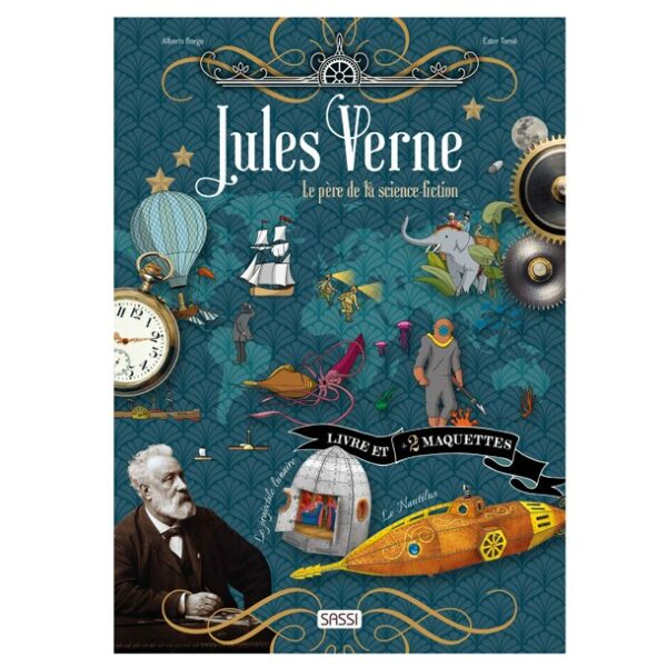 Coffret Jules Verne père science-fiction - maquette et livre - France - suisse - jeux reves et jouets - 4