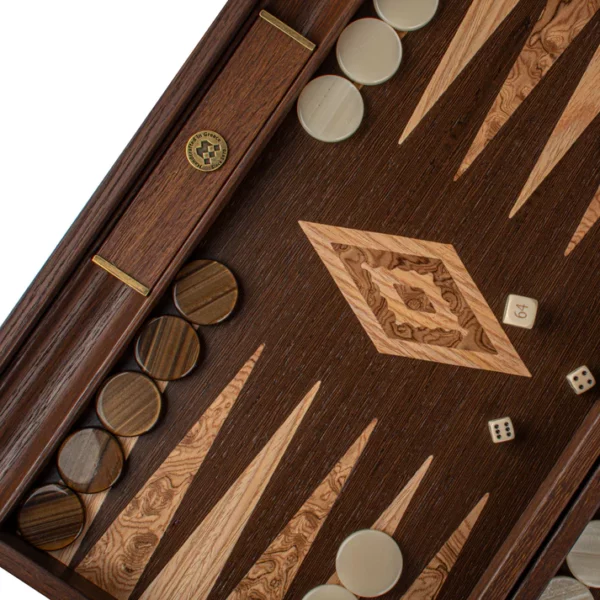 Handmade - Wenge - Inlaid - Backgammon - manopoulos-3