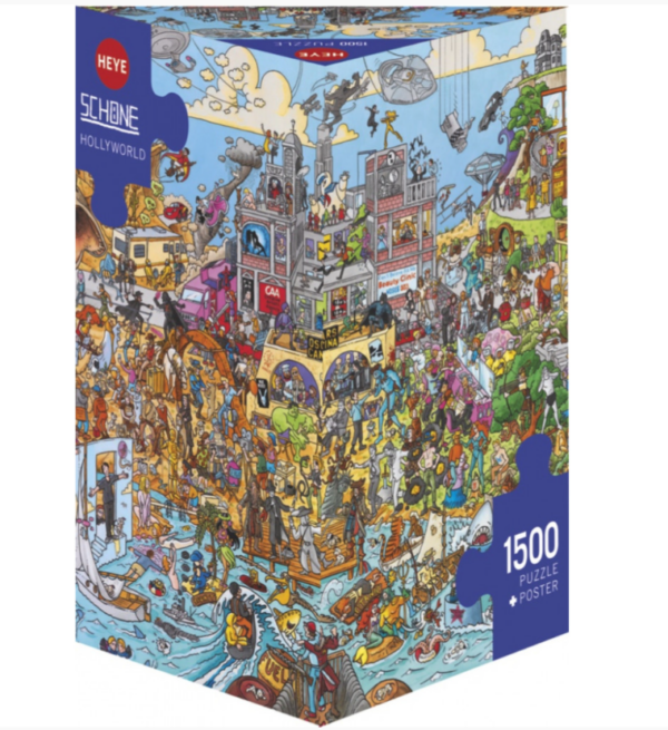 PUZZLE - Puzzle Triangulaire - Schone Hollyworld - 1500 Pièces -- Heye - jeu de societe - famille - ambiance - haute-savoie - chablais - evian - thonon - suisse - geneve - jeux reves et jouets (2)
