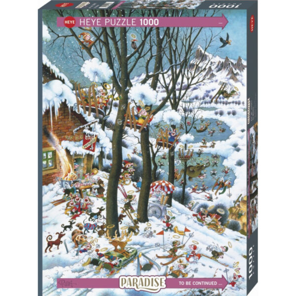 Puzzle - In Winter de Michael Ryba - 1000 Pièces - Heye - jeu de societe - famille - haute-savoie - chablais - evian - thonon - suisse - geneve - jeux reves et jouets (5