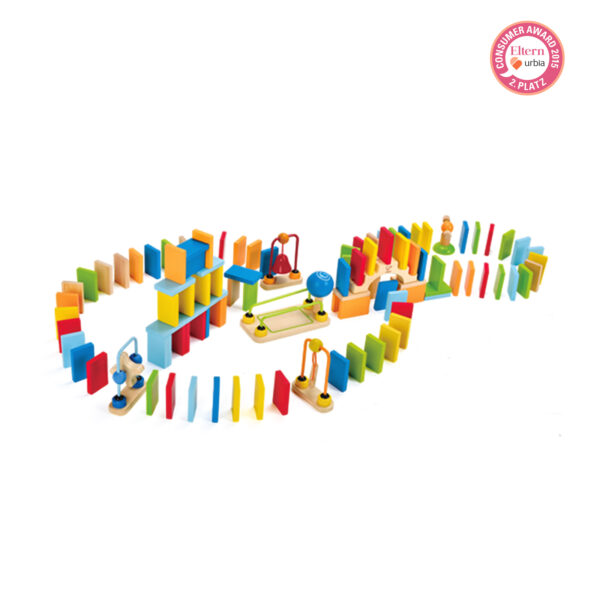 dominos en bois colorés - Hape - jouets en bois - jouet d'eveil - jouets - enfant - jeux reves et jouets - thonon-les-bains - evian-les-bains - suisse - genève - 1
