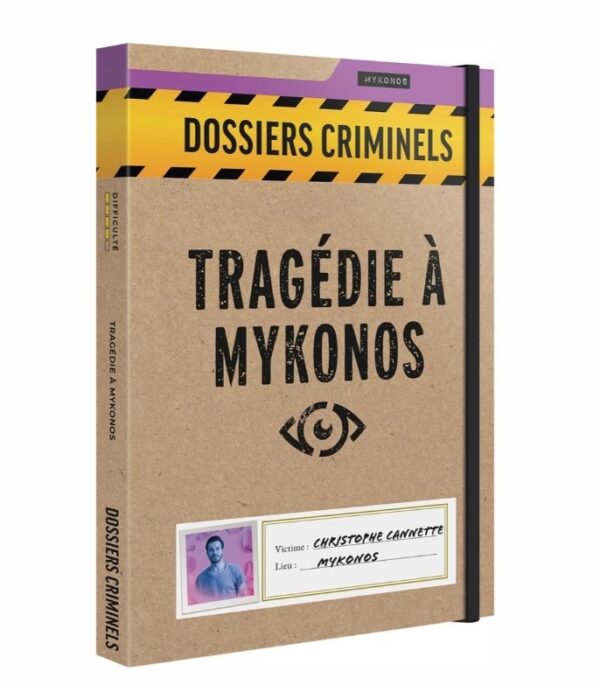 dossiers criminels - tragédie - a- mykonos - jeu de société - initié - jeux reves et jouets - thonon-les-bains 2