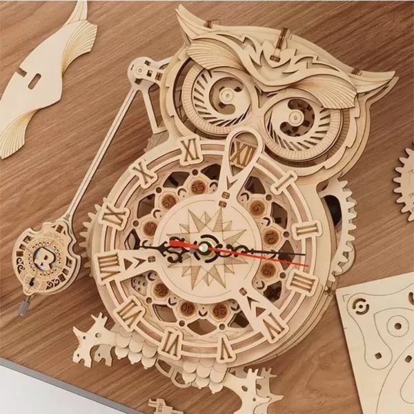 horloge-hibou-puzzle-3d-mecanique-en-bois-rokr