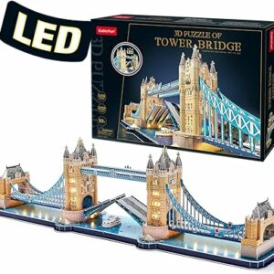 Puzzle - 3D - - LED - UK - Londres - Tower - Bridge - maquette