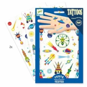 tatouages-phospho-space-oddity-djeco- jeux reves et jouets - thonon - chablais