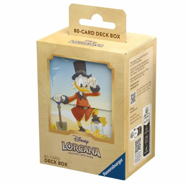 Disney Lorcana TCG Les Terres D'Encres Jeu de Cartes à Collectionner JCC Boîte de rangement Deckbox Picsou dès 8 ans - Ravensburger