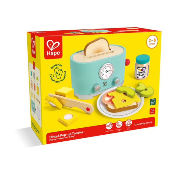 Grille-pain interactif - hape - jouet en bois - jouet d-imitation - enfant - hape - 3