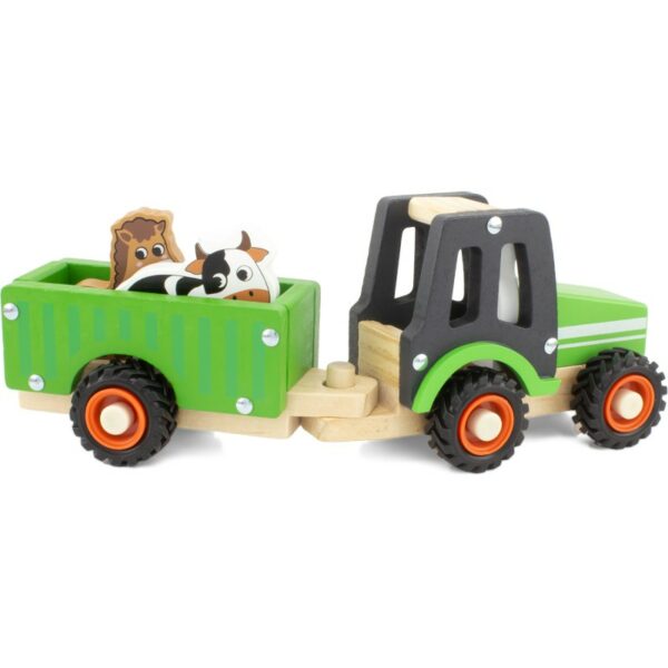tracteur-et-remorque - jouet en bois - thonon - haute savoie - suisse - france 3