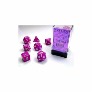 chessex-set-de-7-des-opaque-violet-clair-blanc-2