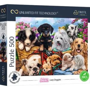 Chiens paresseux - Puzzle Premier - 500 pièces - Chiens paresseux