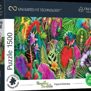 Paradis fleuri - verdure tropicalepuzzle-trefl-1500-pieces-blooming-paradise-tropical-greenery-uft