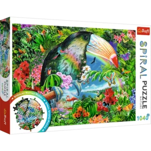 Tropical animals - puzzle - Spiral animaux tropical