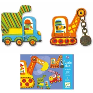 puzzle duo - articulo vehiculo - Djeco