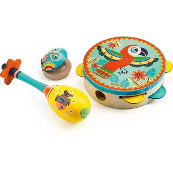 set-de-instruments-tambourin-maracas-castagnette-djeco