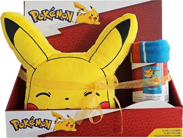 Pokemon-bundle-coussin-35x35-plaid-100x140cm