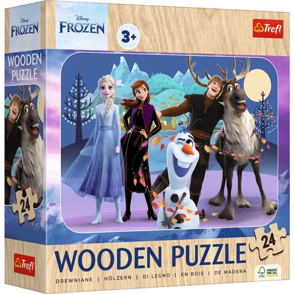 Puzzle-bois–24-pieces–La-reine-des-neiges–Trefl