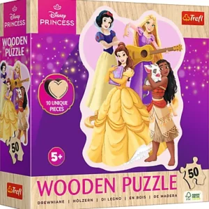 Puzzle bois - 50 pièces - Princesses - Trefl