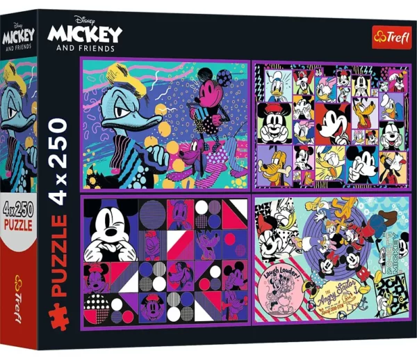 puzzle-trefl-250-pieces-4x250-mickey-mouse