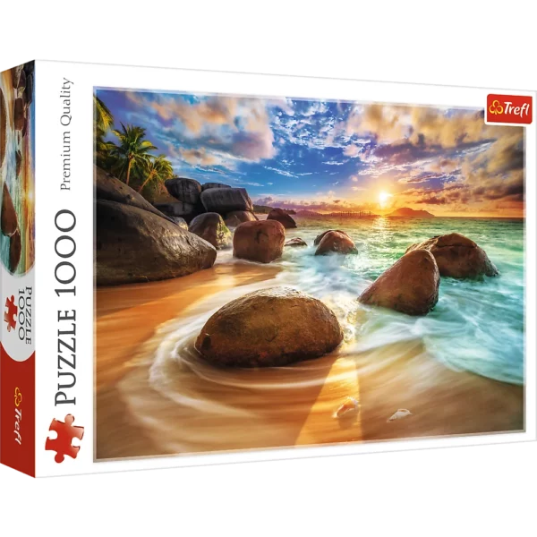 Puzzle 1000 pièces - Plage de Samudra Inde - Trefl