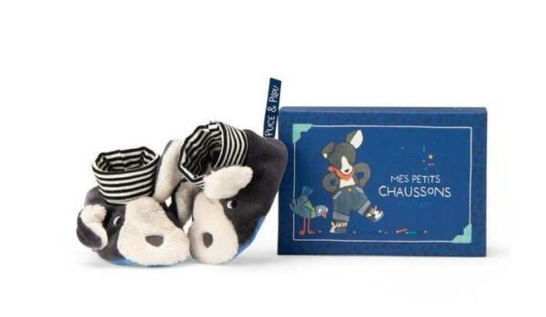 chaussons-chien-puce-bleu-puce-pilou-moulin-roty-jeux-reves-et-jouets